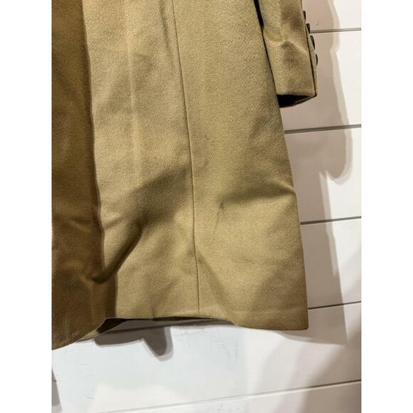 Hugo Men's medium beige Migor Wool & Cashmere Slim Fit Top Coat 40R